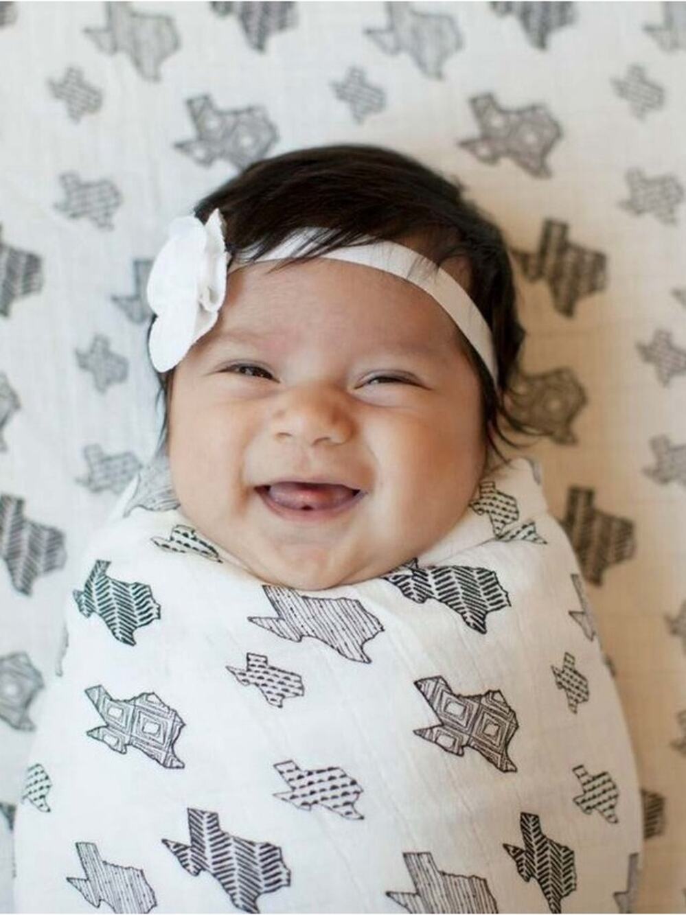 The Bitten Mitten Muslin Swaddle Texas Blanket 100% Cotton